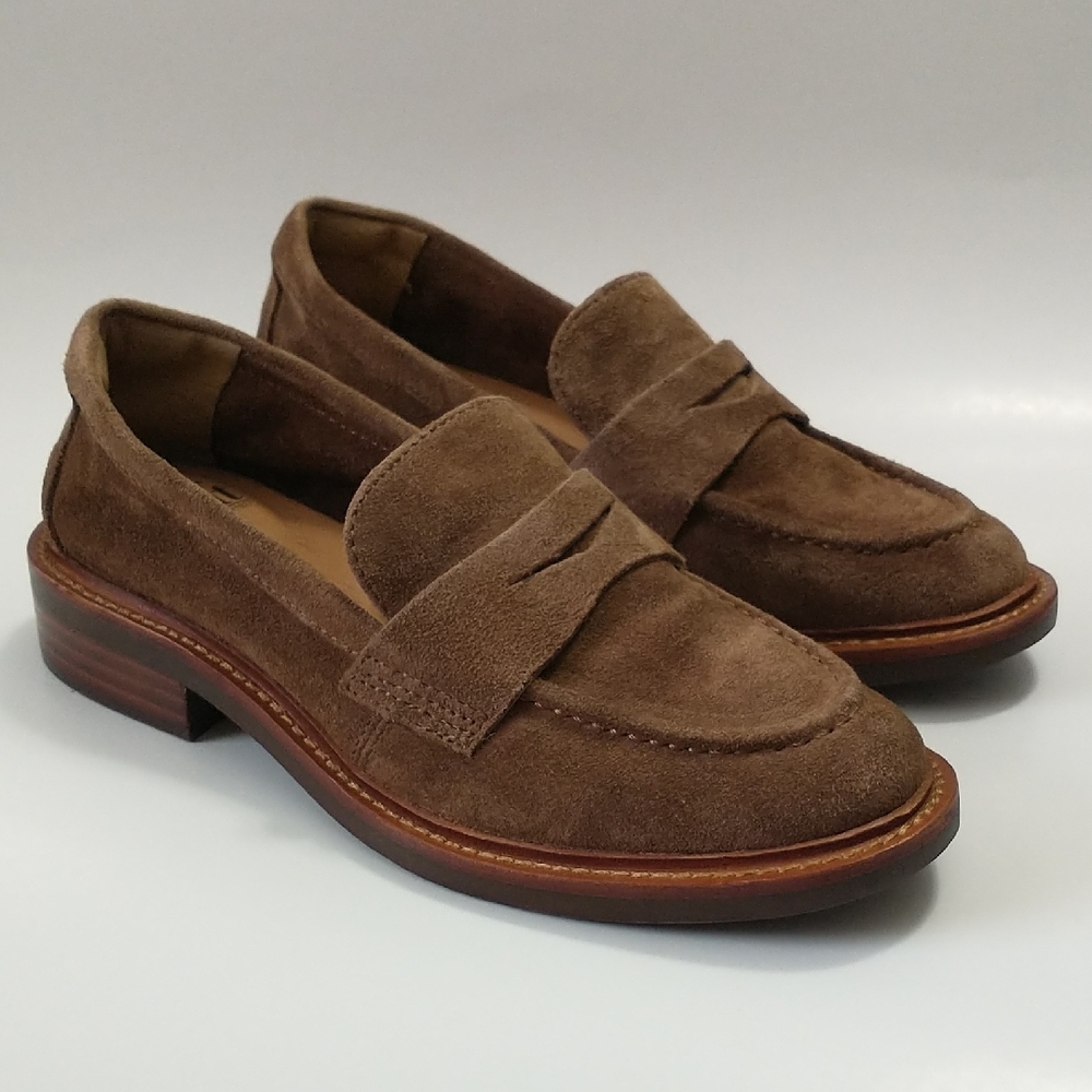 NEW Sofft Mara Penny Tan, Brown Suede Women's Loafers. Round-Toe Size-6.5 - Picture 4 of 11